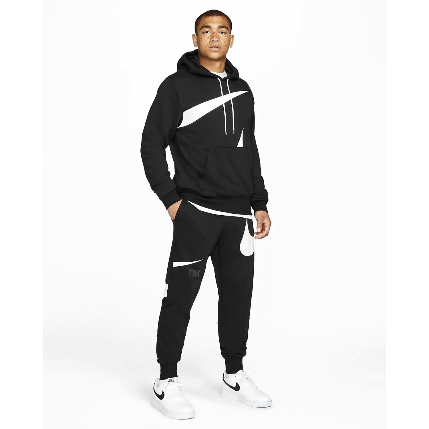 Tepláky NIKE Sportswear Swoosh Men's S Black - Tepláky - 3