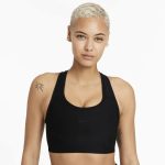 Športová podprsenka NIKE Dri-FIT Swoosh Seamless Black