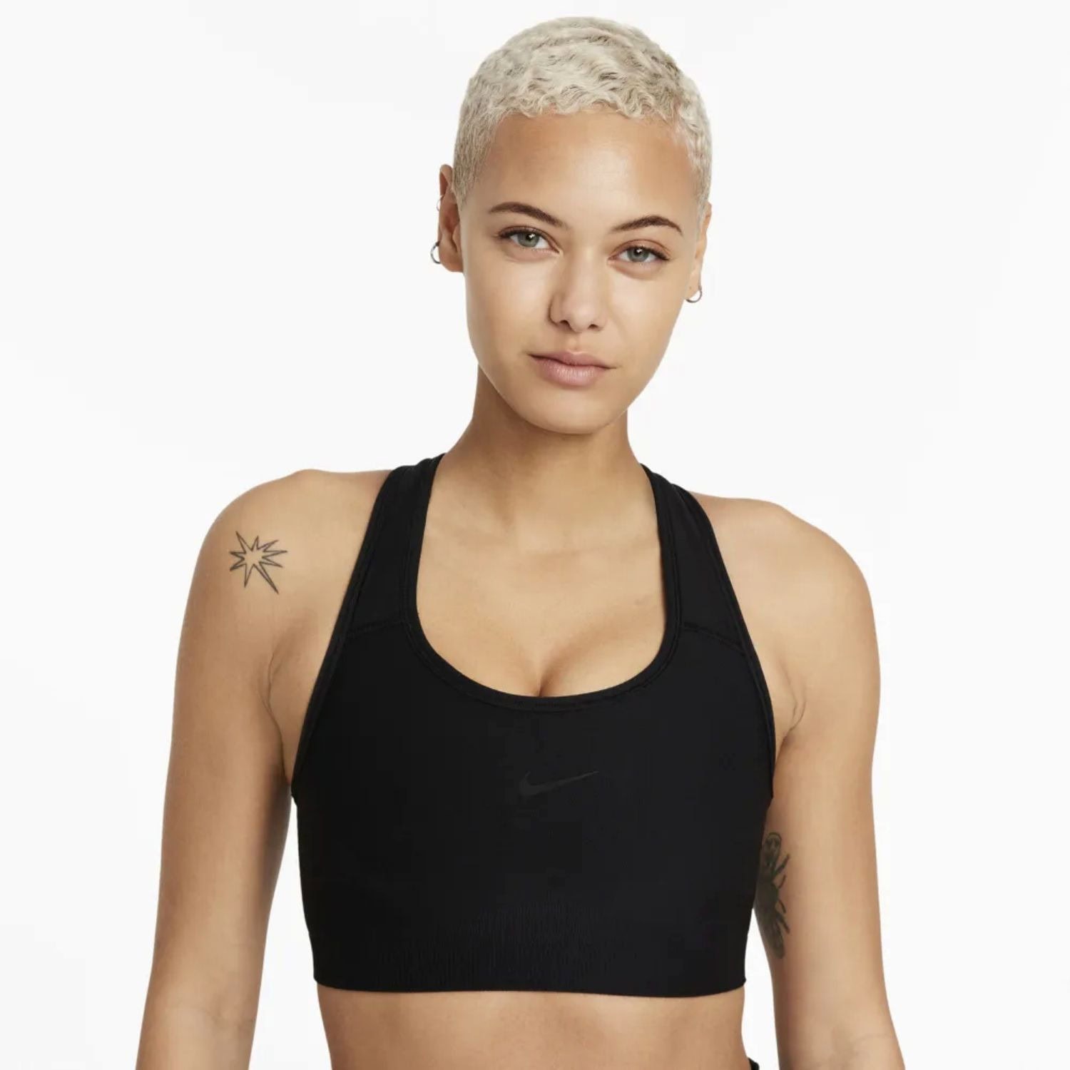 Športová podprsenka NIKE Dri-FIT Swoosh Seamless Black - Športové podprsenky - 1