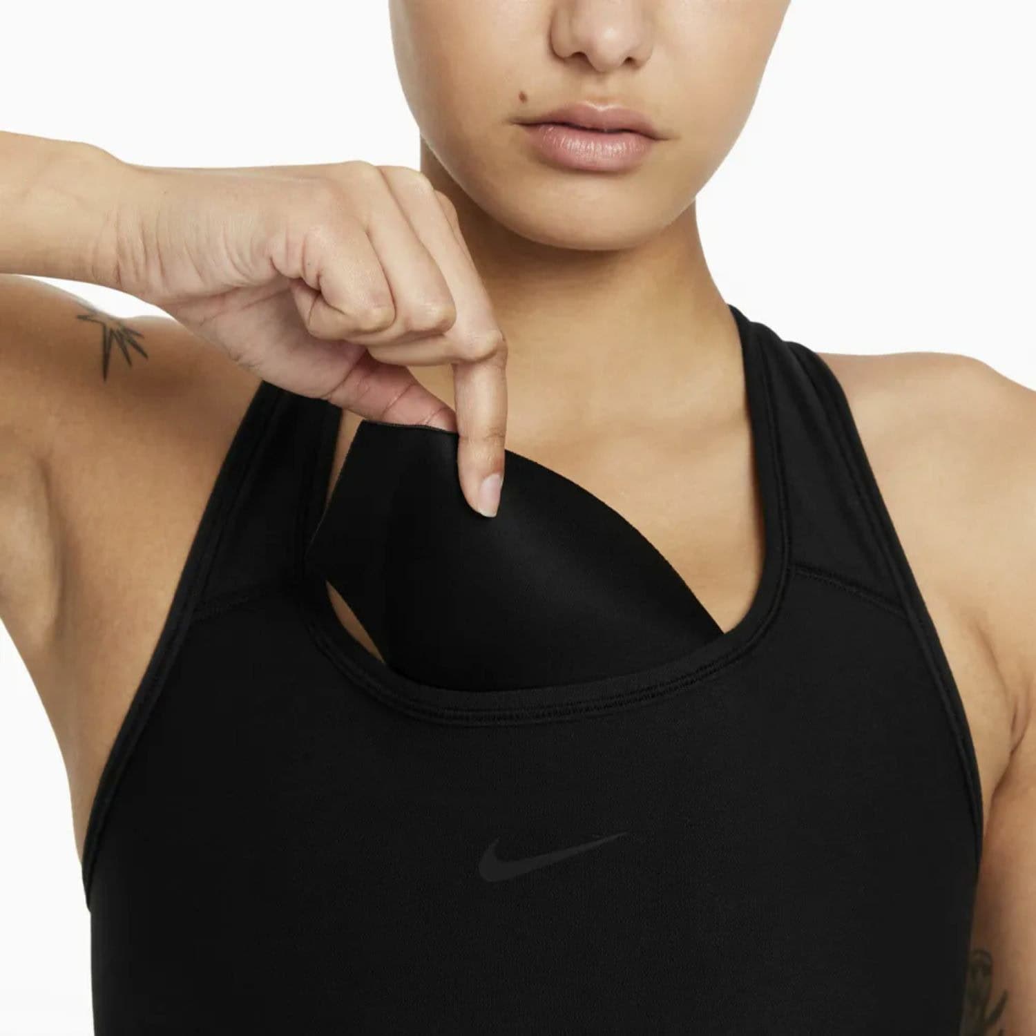 Športová podprsenka NIKE Dri-FIT Swoosh Seamless Black - Športové podprsenky - 3