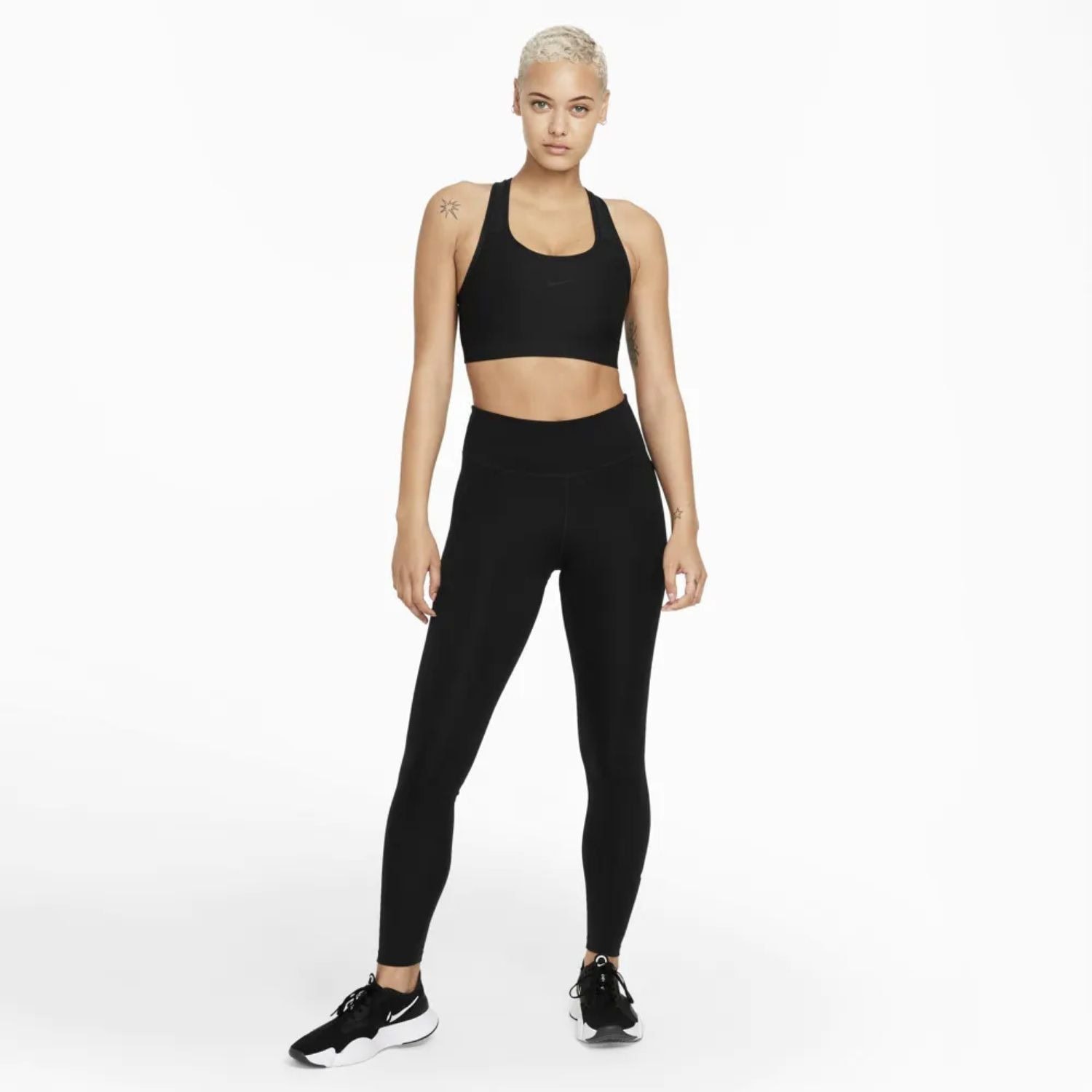Športová podprsenka NIKE Dri-FIT Swoosh Seamless Black - Športové podprsenky - 5