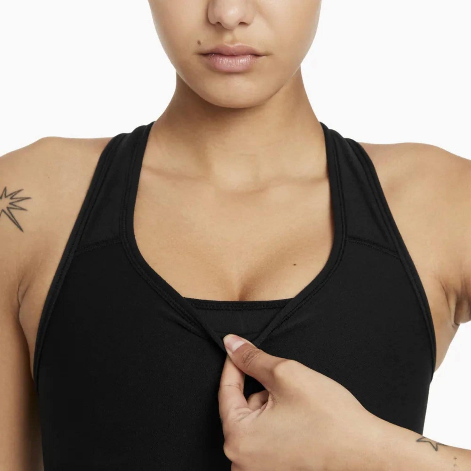 Športová podprsenka NIKE Dri-FIT Swoosh Seamless Black - Športové podprsenky - 2
