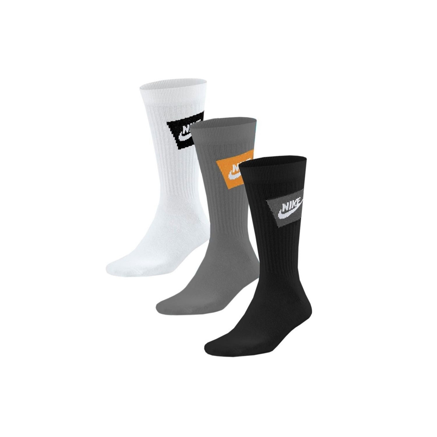 Ponožky NIKE Everyday Essential Multicolor 3-pack Black/Grey/White - Ponožky - stredné - 1
