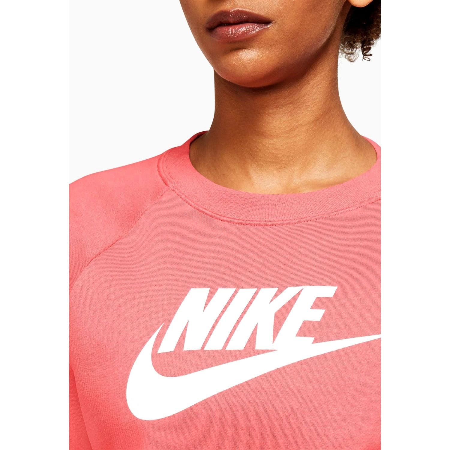 Mikina NIKE Essential Crew Fleece HBR Magic Ember - Mikiny bez kapucne - 3