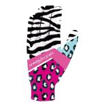 Rukavice CRAZY Gloves Touch Woman Black Zebra