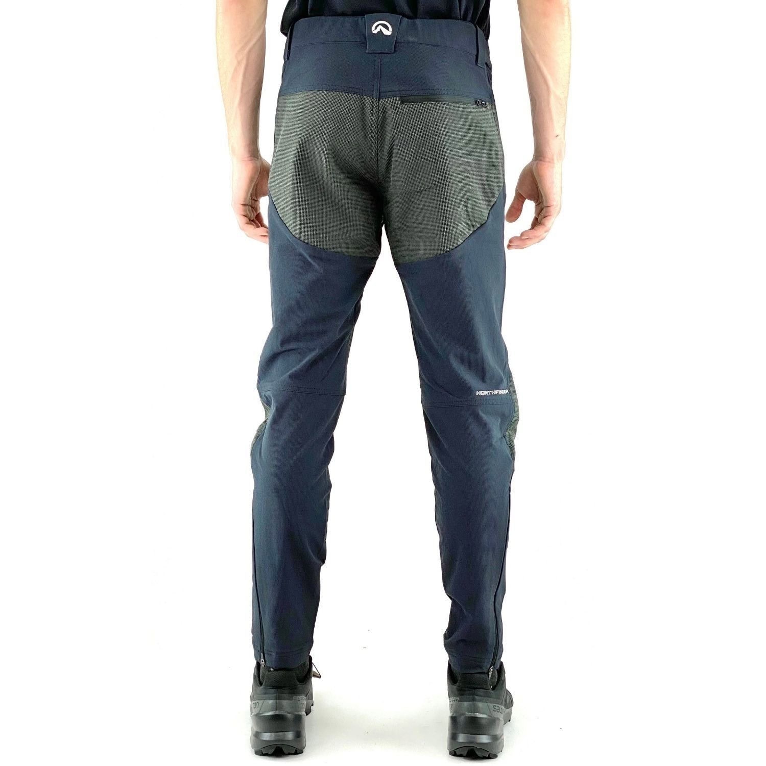 Nohavice NORTHFINDER Rib-structure Raul Black - Turistické nohavice - 2