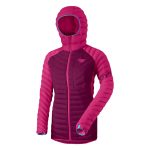 Bunda DYNAFIT Radical Down RDS Hooded Jacket W Flamingo