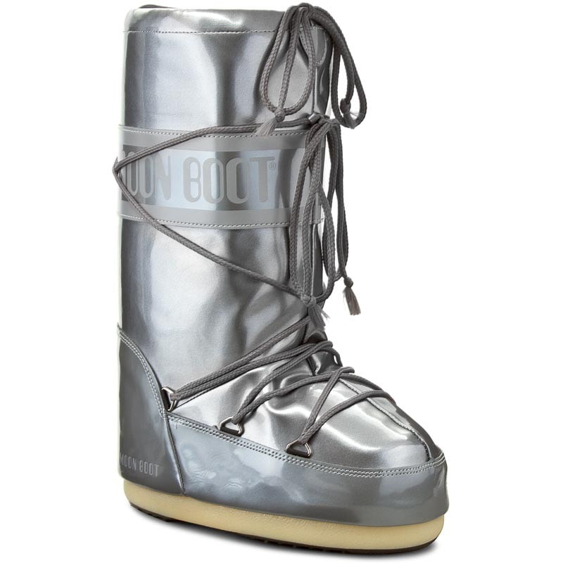 Snehule MOON BOOT Vinyl Met Silver - Zimná obuv - 1