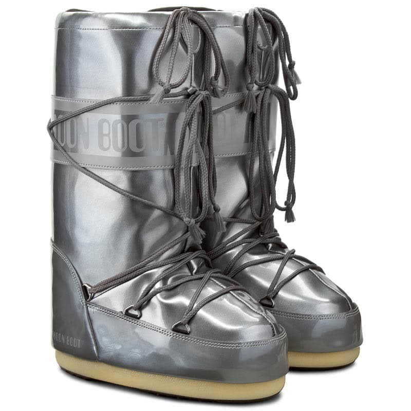 Snehule MOON BOOT Vinyl Met Silver - Zimná obuv - 5