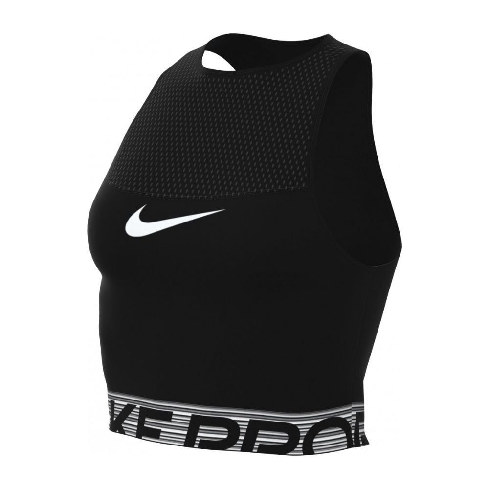 Športová podprsenka NIKE Pro Dri-FIT Women´s Crop Black/White - Športové podprsenky - 1