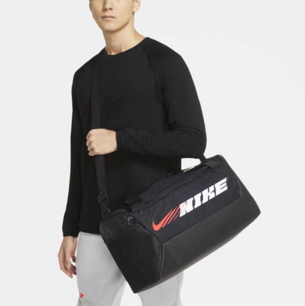 Športová taška NIKE Brasilia Graphic Train Black/White - Športové tašky - 3
