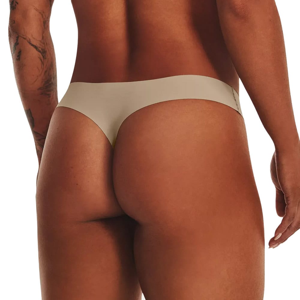 Nohavičky UNDER ARMOUR PS Thong 3Pack Brown - Spodná bielizeň - 3