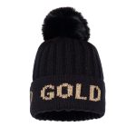 Čiapka GOLDBERGH Hodd Beanie Black/Gold