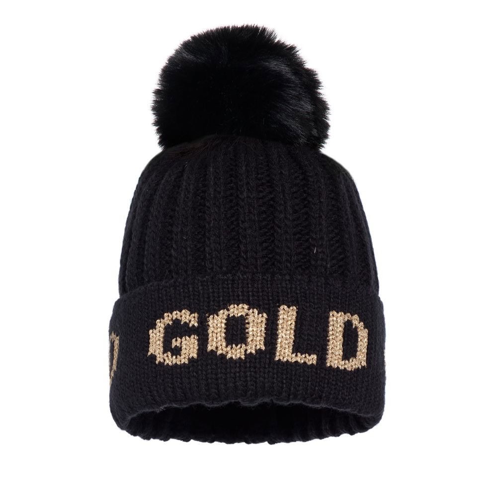 Čiapka GOLDBERGH Hodd Beanie Black/Gold - Čiapky - 1