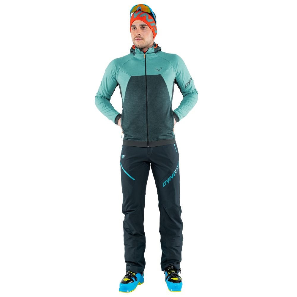 Mikina DYNAFIT Tour Wool Thermal Hooded M Storm Blue - Technické mikiny - 2