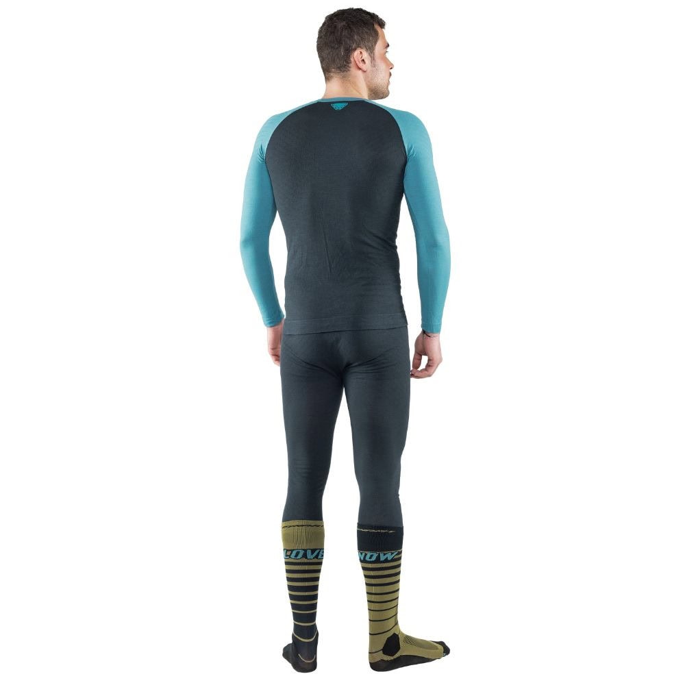 Termo tričko DYNAFIT Tour Light Merino M L/S TEE Storm Blue - Športové termoprádlo - 3