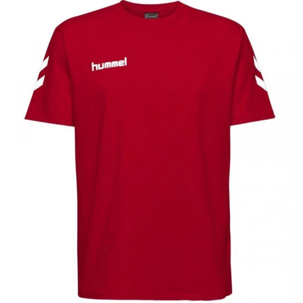 Tričko HUMMEL GO Cotton Red - OBLEČENIE - 1