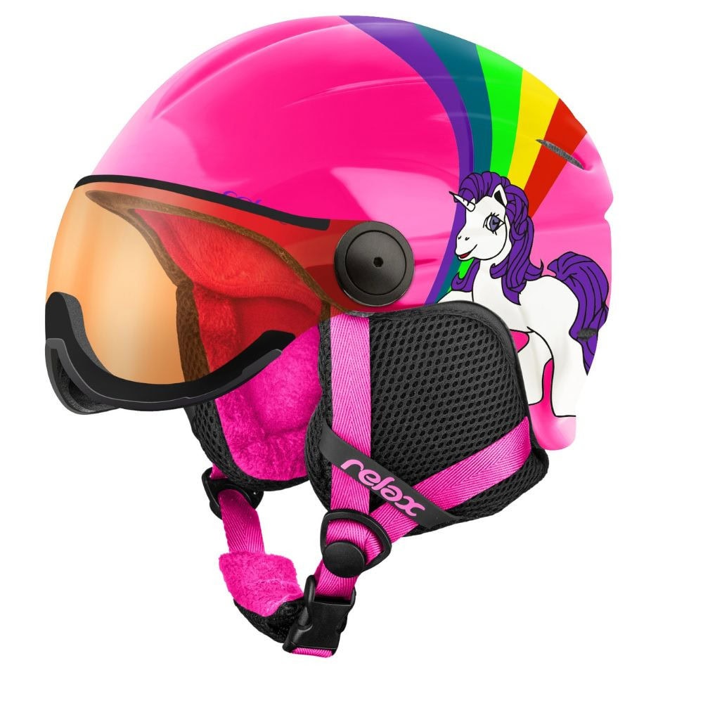Lyžiarska prilba RELAX Twister Visor Pink - Prilby s priezorom - 1