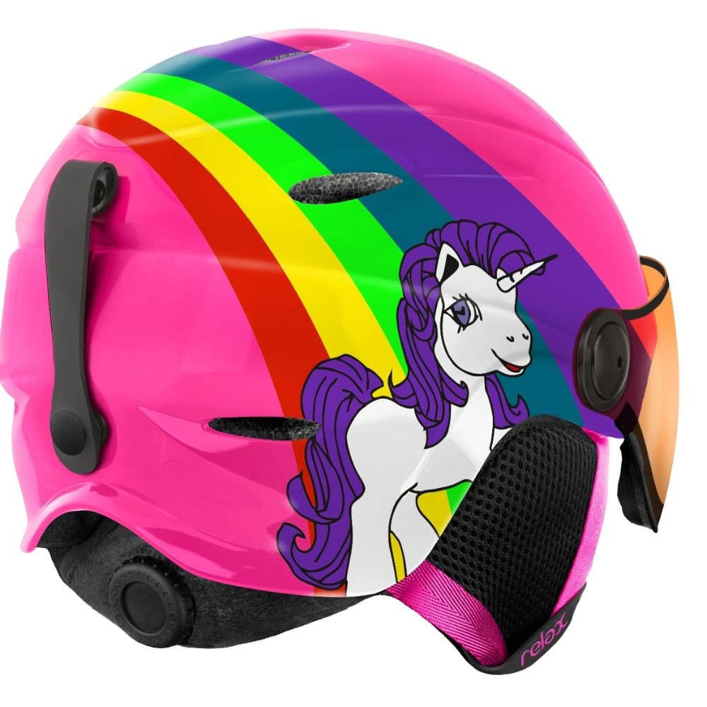 Lyžiarska prilba RELAX Twister Visor Pink - Prilby s priezorom - 2