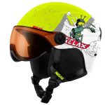 Lyžiarska prilba RELAX Twister Visor Neon Yellow, White