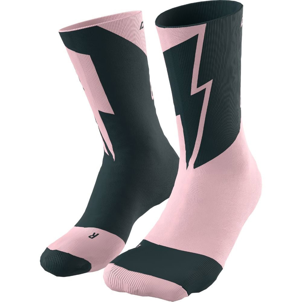 Ponožky DYNAFIT No Pain No Gain Pale Rose Blueberry - Ponožky - stredné - 2