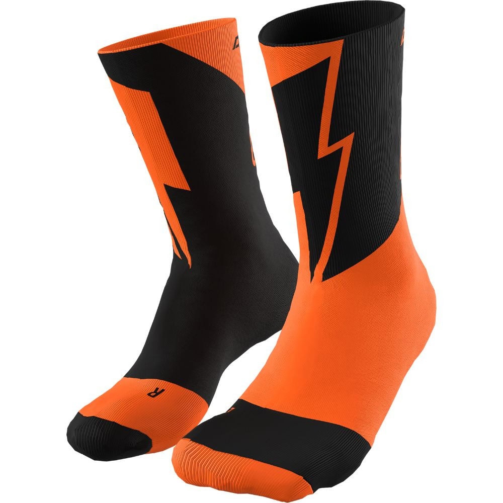 Ponožky DYNAFIT No Pain No Gain Shocking Orange - Ponožky - stredné - 2
