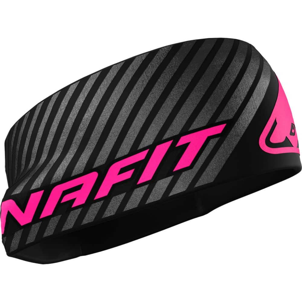Čelenka DYNAFIT Alpine Reflective Headband Black out Pink - Čelenky - 1