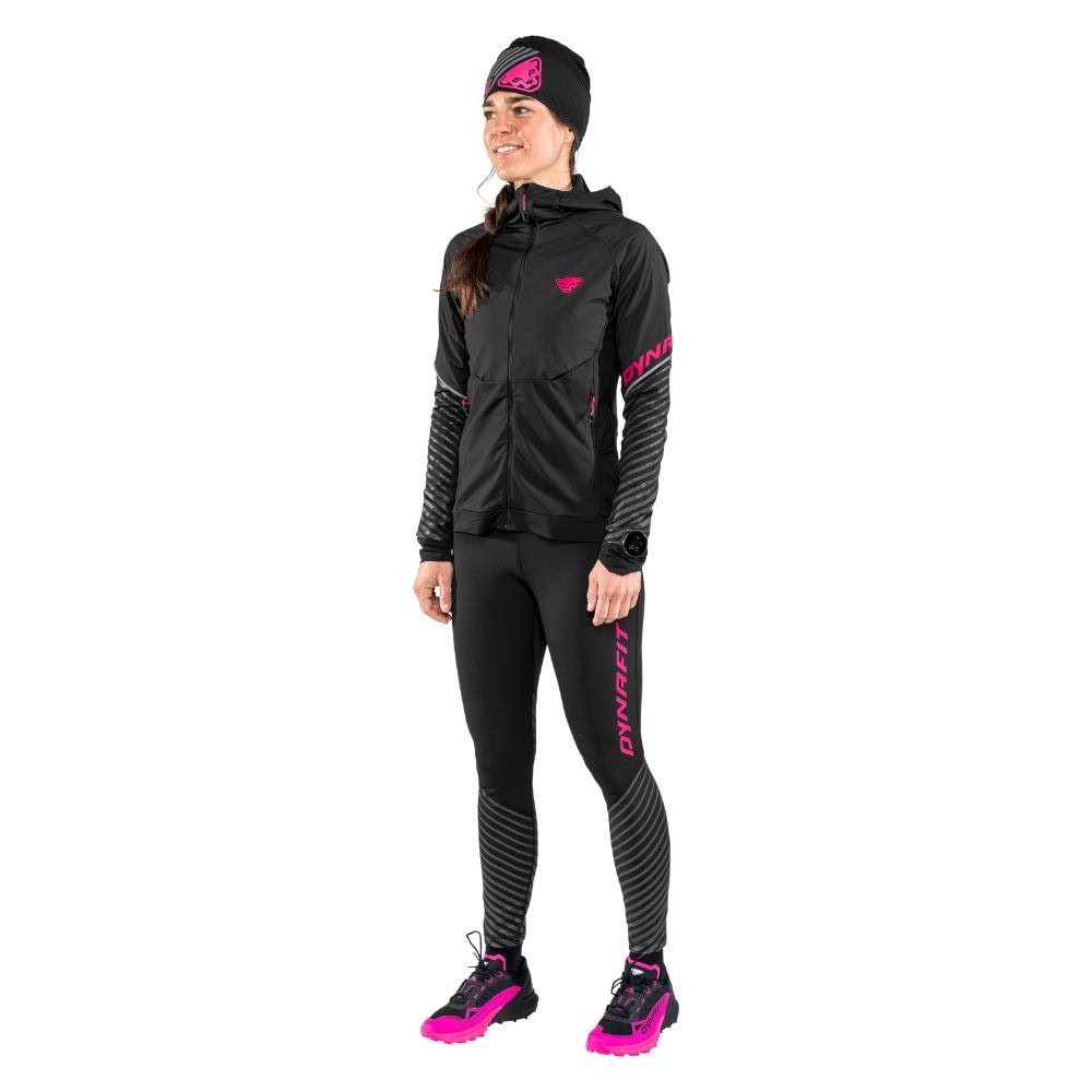 Legíny DYNAFIT Reflective Tights W Black out Pink - Legíny - 3