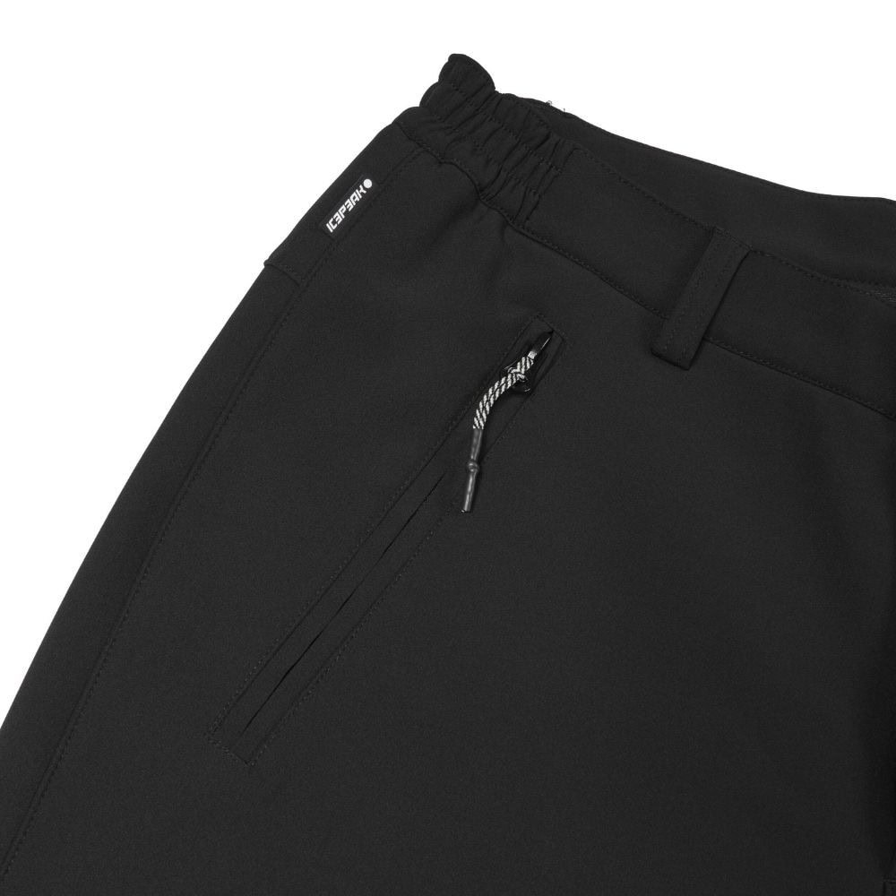 Pánske softshellové zateplené nohavice s fleecovou podšívkou ICEPEAK Argo Black - Športové nohavice - 4