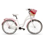 Mestský retro bicykel GOETZE Colours 28" White/Pink