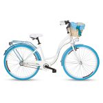 Mestský dámsky bicykel GOETZE Colours 28" White/Blue