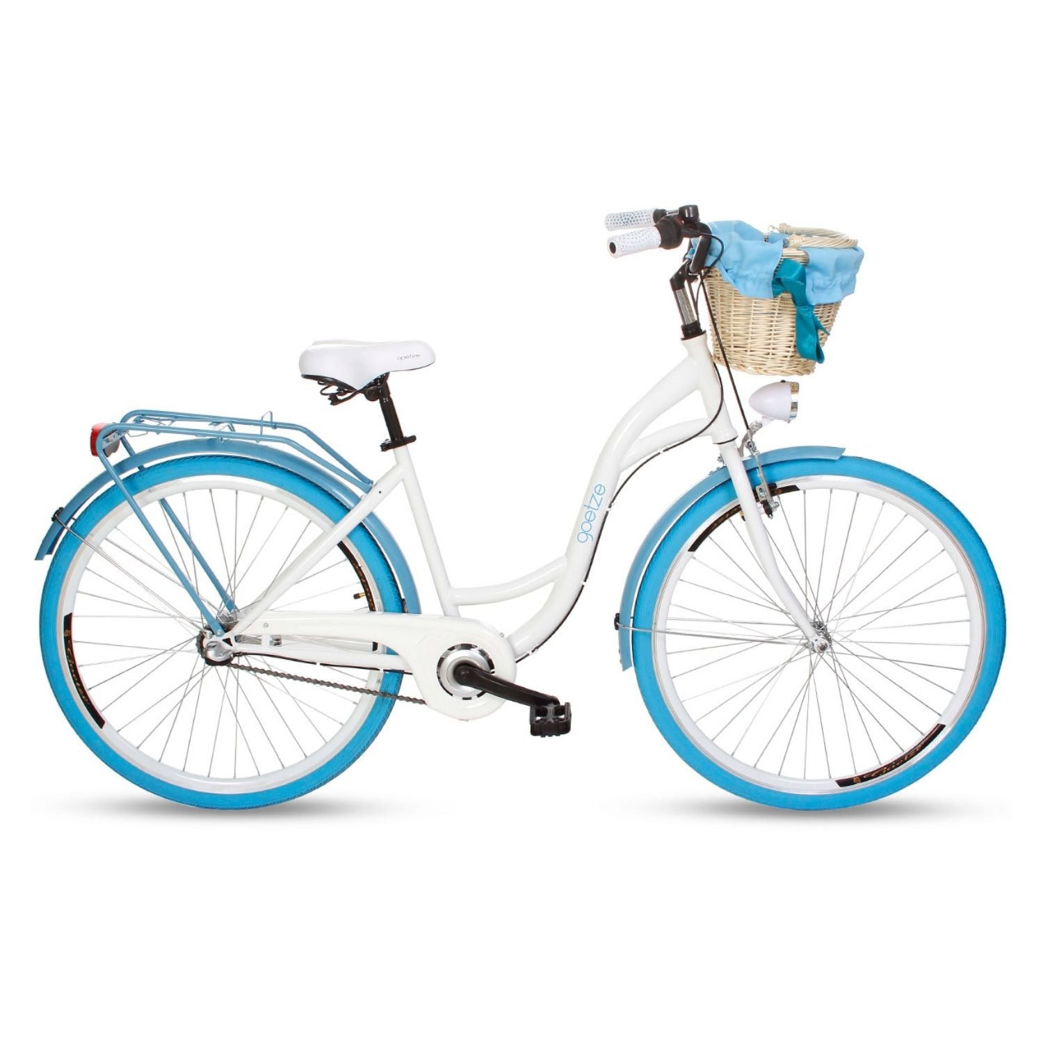 Mestský dámsky bicykel GOETZE Colours 28" White/Blue - Mestské bicykle - 1