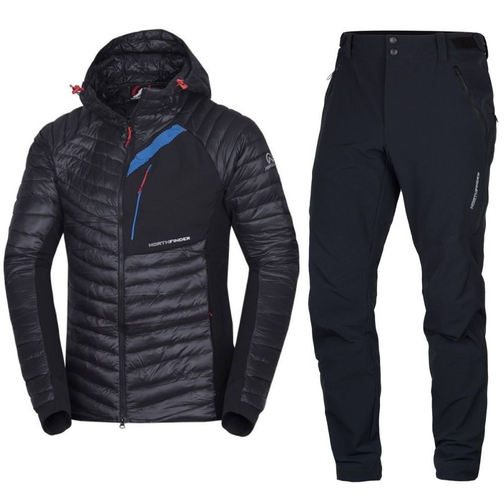 Komplet NORTHFINDER Beskydok Black & Maurizio Black - SETY - Turistické oblečenie - 1
