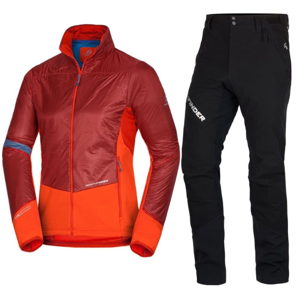 Komplet NORTHFINDER Hybrid Polartec Alpha Direct Repisko Red & Rysy Blk - SETY - Skialpové oblečenie - 1