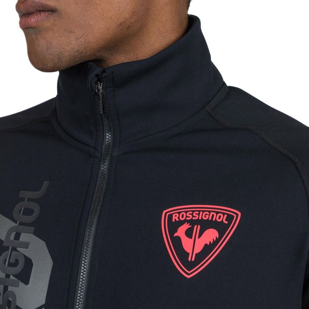 Mikina ROSSIGNOL New Hero Classique Clim Black - Technické mikiny - 4