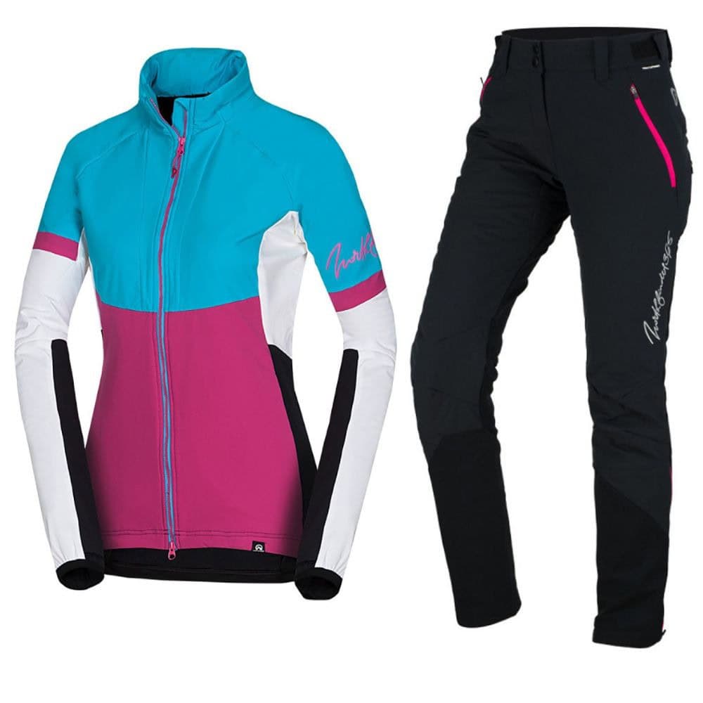 Skitouringový komplet NORTHFINDER Orlova Blue/Pink & Javorinka Black - SETY - Skialpové oblečenie - 1