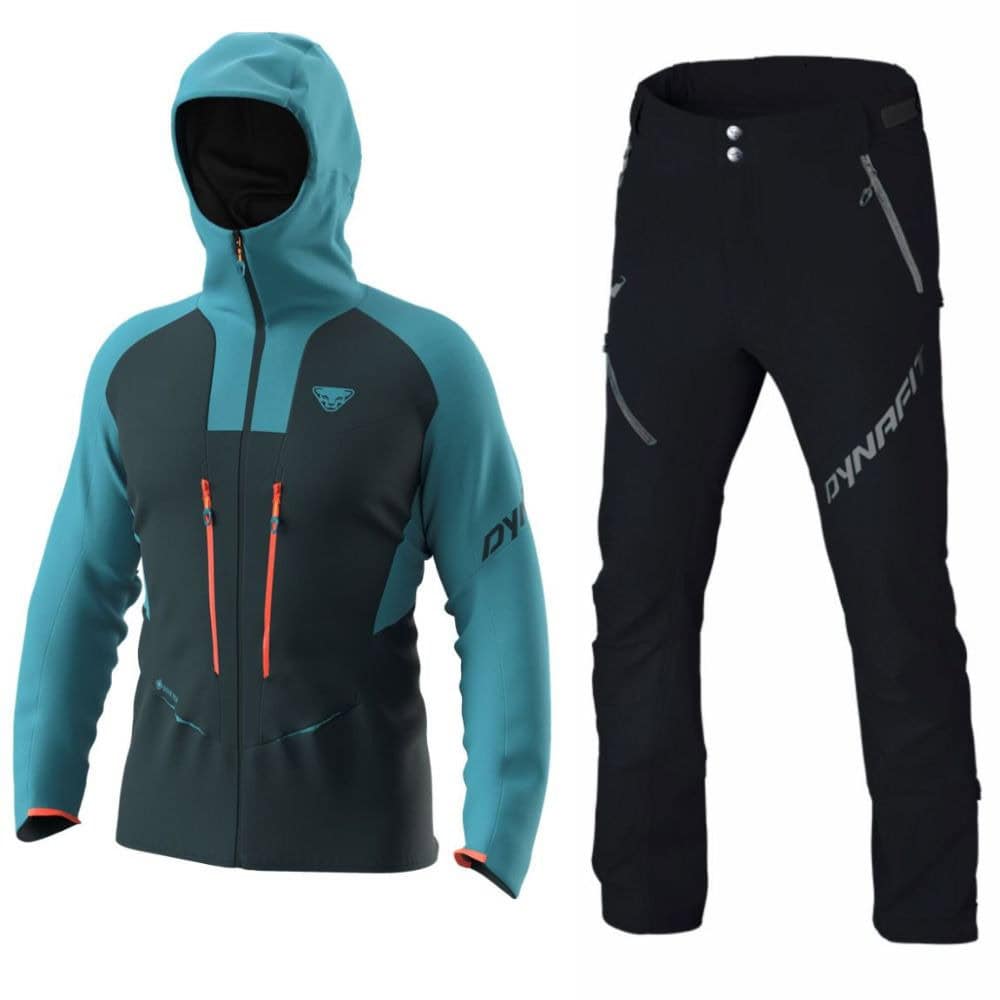 Komplet DYNAFIT TLT GTX Jacket M Storm Blue & Mercury 2 Dynastretch Pants M - SETY - Skialpové oblečenie - 1