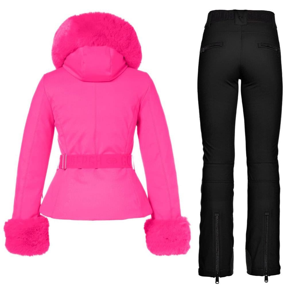 Komplet GOLDBERGH Giselle Faux Border Passion Pink & Rocky Black - SETY - Lyžiarske oblečenie - 2