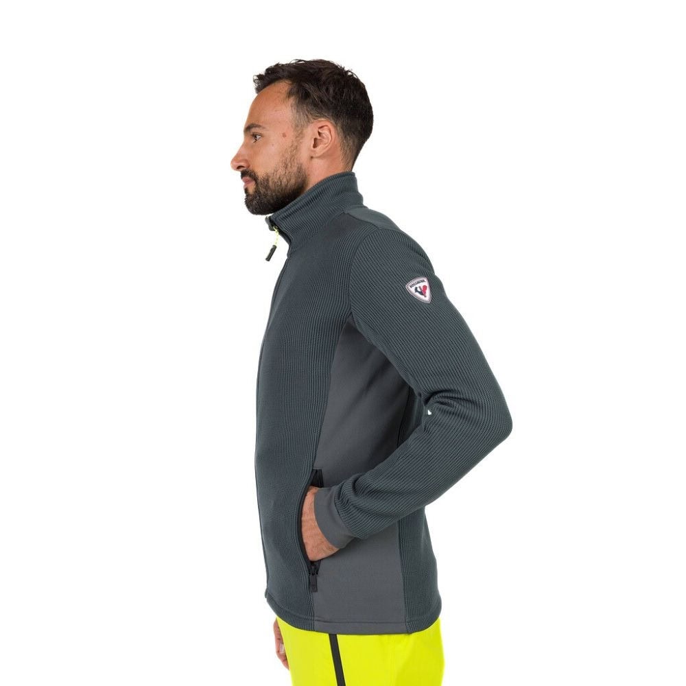 Mikina ROSSIGNOL Cieloalto fleece fz Onyx Grey - Technické mikiny - 3