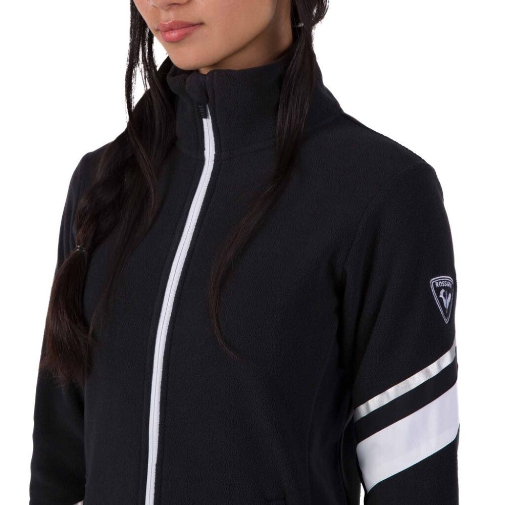 Dámska mikina ROSSIGNOL Strawpile Fleece FZ Black - Mikiny bez kapucne - 4