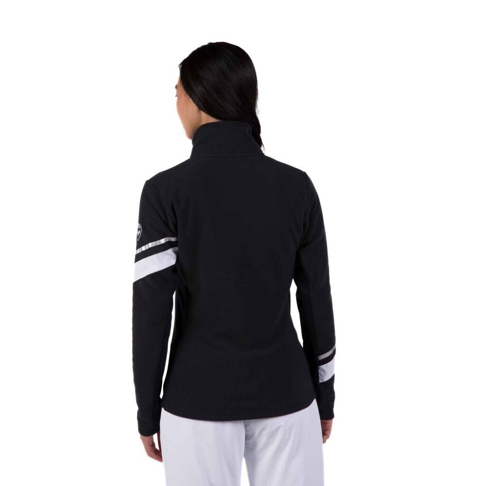 Dámska mikina ROSSIGNOL Strawpile Fleece FZ Black - Mikiny bez kapucne - 2