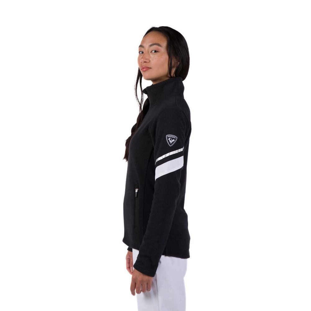 Dámska mikina ROSSIGNOL Strawpile Fleece FZ Black - Mikiny bez kapucne - 3