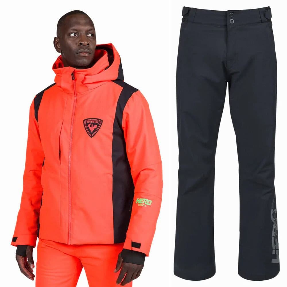 Lyžiarsky komplet ROSSIGNOL Hero Velika Neon Red & Hero Velika Black - SETY - Lyžiarske oblečenie - 1