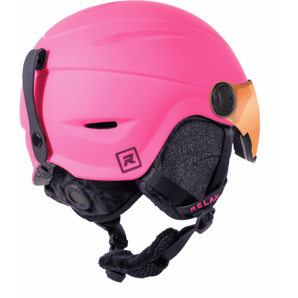 Lyžiarska prilba RELAX Twister Visor Matte Pink - Prilby s priezorom - 2