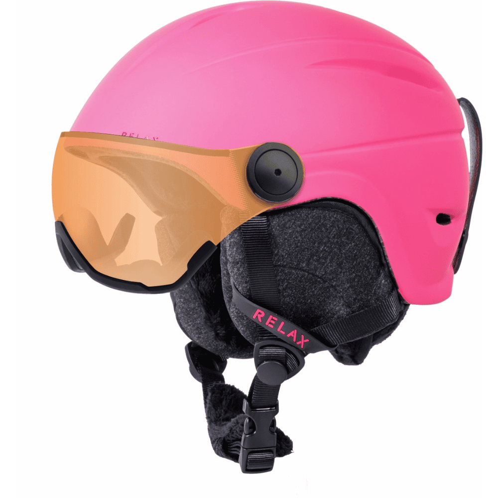 Lyžiarska prilba RELAX Twister Visor Matte Pink - Prilby s priezorom - 1