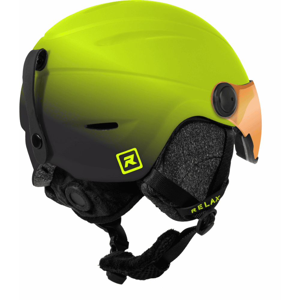 Lyžiarska prilba RELAX Twister Visor Neon Yellow - Prilby s priezorom - 2