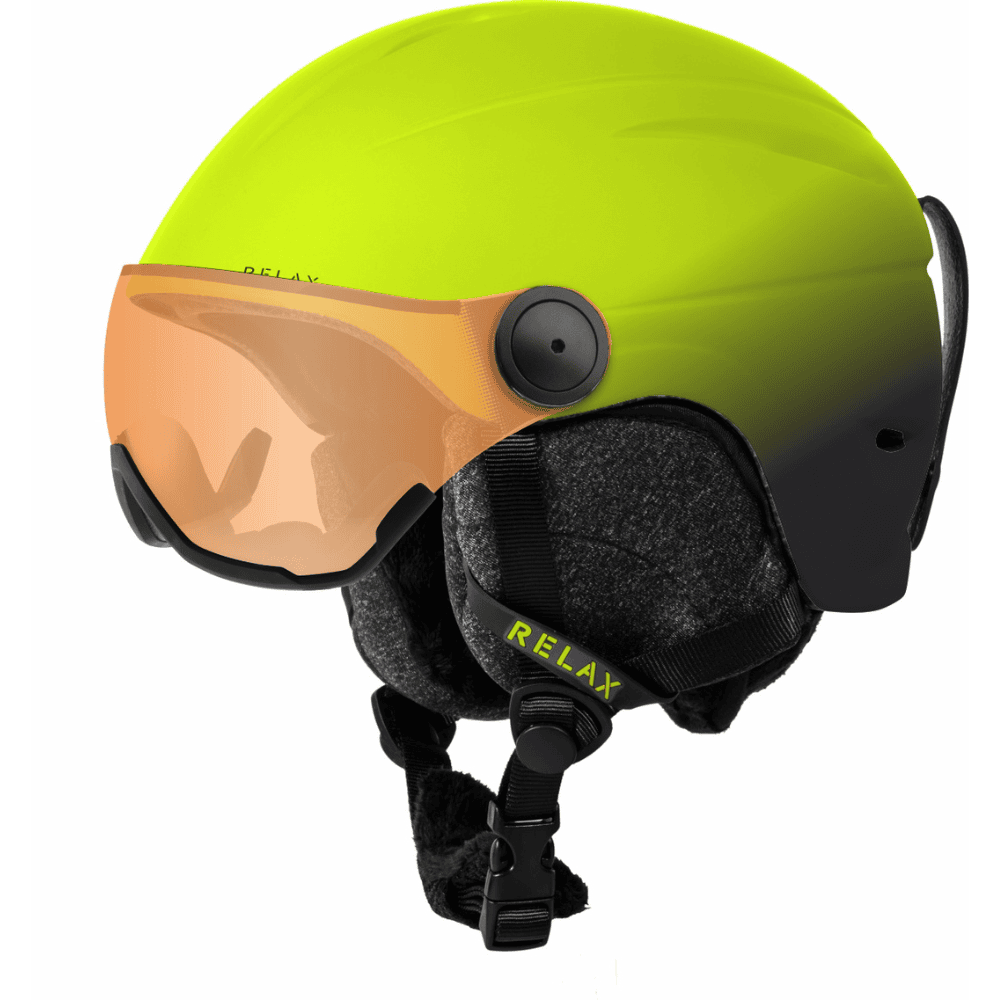 Lyžiarska prilba RELAX Twister Visor Neon Yellow - Prilby s priezorom - 1