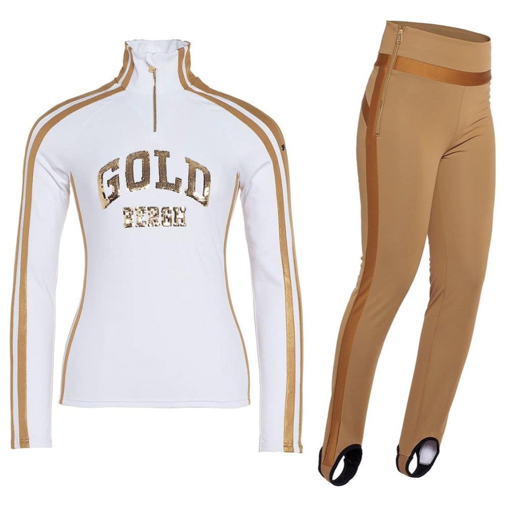 Komplet GOLDBERGH Goblet White/Gold & Praise Toffee - SETY - Lyžiarske oblečenie - 1