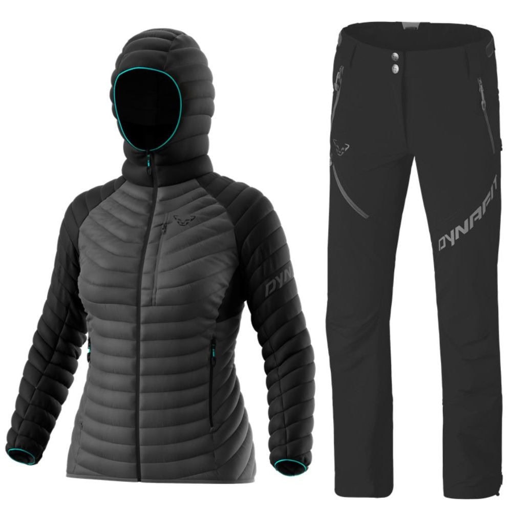 Komplet DYNAFIT Radical Down RDS Hooded W Black & Mercury 2 Dynastretch Pants W Black - SETY - Skialpové oblečenie - 1