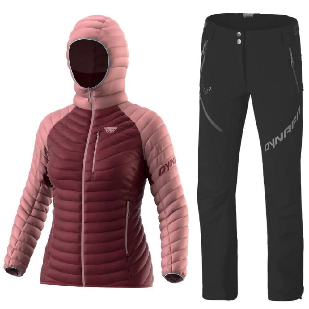 Komplet DYNAFIT Radical Down RDS Hooded Jacket W Mokarosa & Mercury 2 Dynastretch Pants W Black - SETY - Skialpové oblečenie - 1